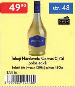 Qanto Corvus Tokaji Hársevelu nabídka
