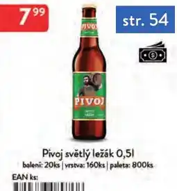 Qanto Pivoj světlý ležák nabídka