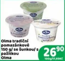 Brněnka Olma tradiční pomazánkové nabídka