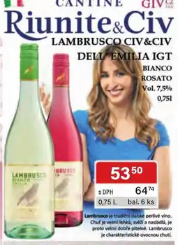 Qanto Lambrusco Lambrusco Civ&Civ nabídka