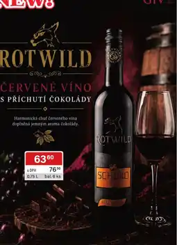 Qanto Rotwild červené víno s příchutí čokolády nabídka