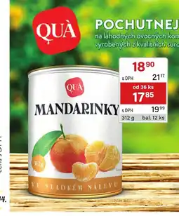 Qanto Qua mandarinky nabídka