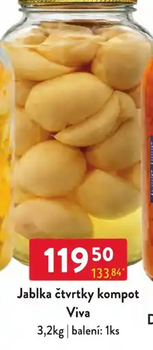 Qanto Viva jablka čtvrtky kompot nabídka