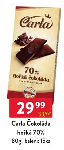Qanto Carla čokoláda hořká 70% nabídka