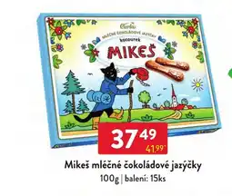 Qanto Mikeš mléčné čokoládové jazýčky nabídka