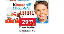 Qanto Kinder čokoláda nabídka