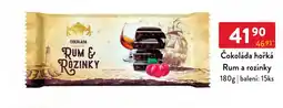 Qanto Čokoláda rum a rozinky nabídka