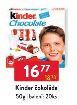 Qanto Kinder čokoláda nabídka