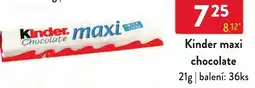 Qanto Kinder maxi chocolate nabídka