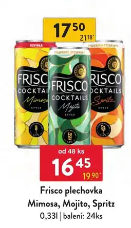Qanto Frisco plechovka Mimosa, Mojito, Spritz nabídka