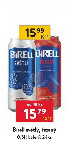 Qanto Birell světlý, řezaný nabídka