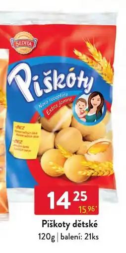 Qanto Sedita Piškoty dětské nabídka