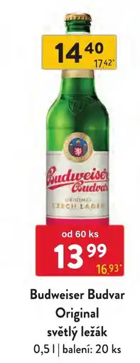Qanto Budweiser Budvar Original světlý ležák nabídka