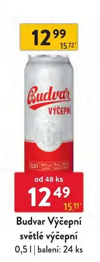 Qanto Budvar Výčepní světlé výčepní nabídka