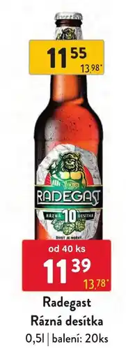 Qanto Radegast Rázná desítka nabídka