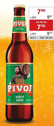 Qanto Pivoj světlý ležák nabídka