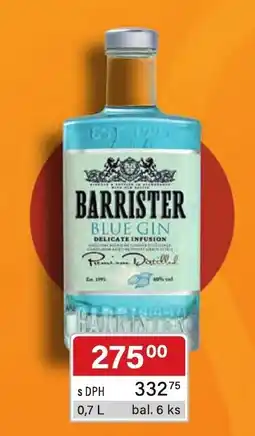 Qanto Barrister blue gin nabídka