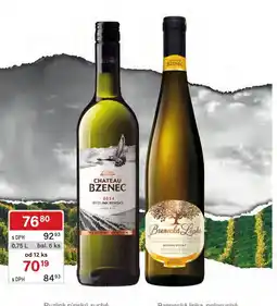 Qanto Chateau Bzenec ryzlink rýnský suché nabídka