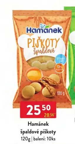 Qanto Hamánek špaldové piškoty nabídka