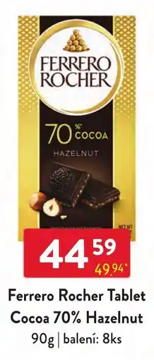 Qanto Ferrero Rocher Tablet Cocoa 70% Hazelnut nabídka