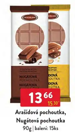Qanto Chocoland arašidová pochoutka nabídka