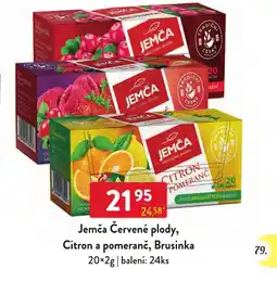 Qanto Jemča červené plody, citron a pomeranč, brusinka nabídka