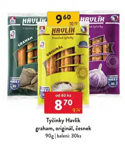 Qanto Tyčinky Havlík graham, originál, česnek nabídka