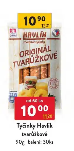 Qanto Tyčinky Havlík tvarůžkové nabídka