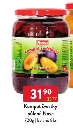 Qanto Nova kompot švestkový půlené nabídka