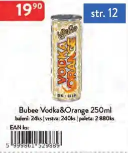 Qanto Bubee Vodka&Orange nabídka
