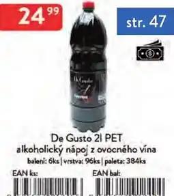 Qanto De gusto pet alkoholický nápoj z ovocného vína nabídka