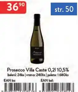 Qanto Prosecco Villa Caste 10.5% nabídka