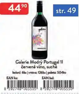 Qanto Galerie Modrý Portugal červené víno, suché nabídka