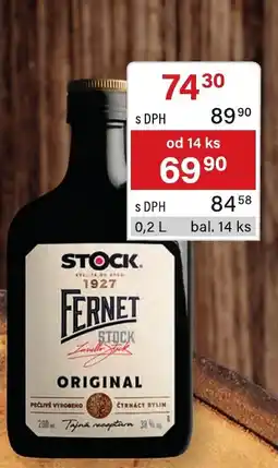 Qanto Stock Fernet Original nabídka