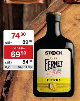 Qanto Stock fernet citrus nabídka