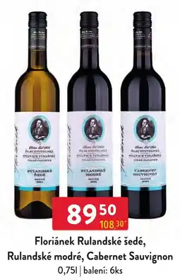 Qanto Floriánek Rulandské šedé, Rulandské modré, Cabernet Sauvignon nabídka