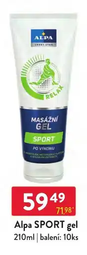 Qanto Alpa sport gel nabídka