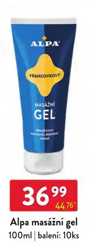 Qanto Alpa masážní gel nabídka