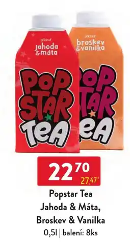 Qanto Popstar Tea Jahoda & Máta, Broskev & Vanilka nabídka