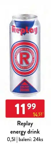 Qanto Replay energy drink nabídka