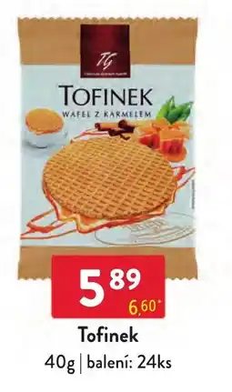Qanto Tofinek wafel z karmelem nabídka