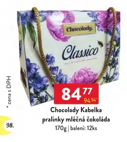 Qanto Chocolady pralinky mléčná čokoláda nabídka