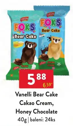Qanto Vanelli Bear Cake Cakao Cream, Honey Chocolate nabídka