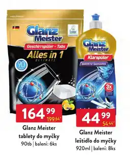 Qanto Glanz Meister tablety do myčky nabídka