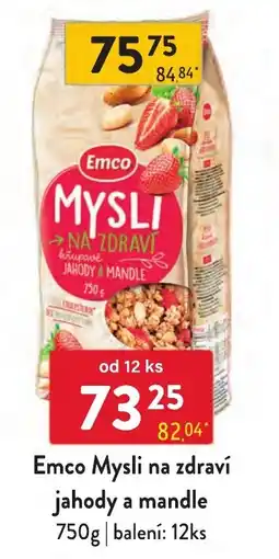 Qanto Emco Mysli na zdraví jahody a mandle nabídka