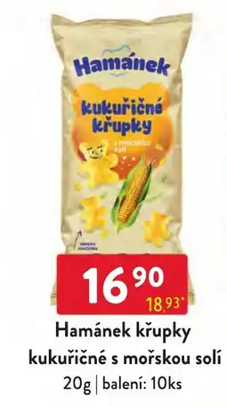 Qanto Hamánek kukuričné křupky s mořskou solí nabídka