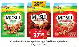 Qanto Crunchy musli s liskovymi orechy, s cokoladou s jahodami nabídka