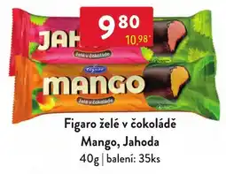 Qanto Figaro želé v čokoládě Mango, Jahoda nabídka