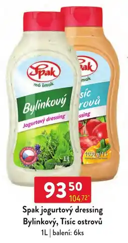 Qanto Spak jogurtový dressing Bylinkový, Tisíc ostrovů nabídka