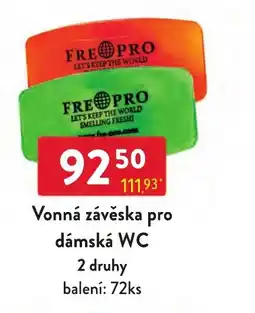 Qanto Frepro vonná závěska pro dámská WC nabídka